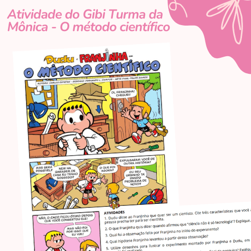 Atividade com o gibi da Turma da Mônica - O método científico